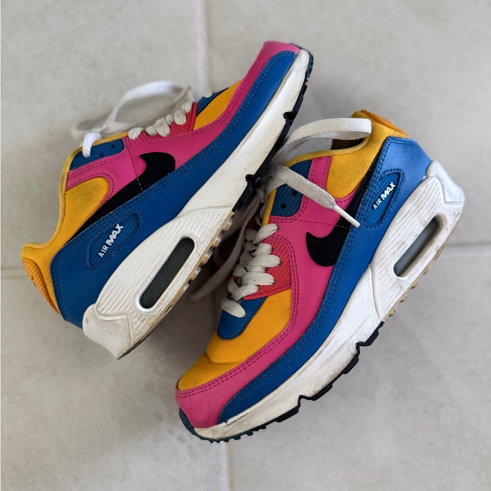 Nike Air Max Multicolor Sneakers - Pink, Yellow, Blue